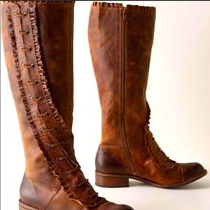 Anthropologie Miss Albright Tall Lace Boots 8.5